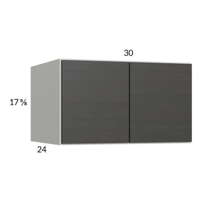 RTA Euro Cafe 30" x 17-5/8" x 24" Wall Cabinet with 2 Finished End Panels