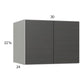 RTA Euro Cafe 30" x 22-5/8" x 24" Wall Cabinet with 1 Finished End Panel