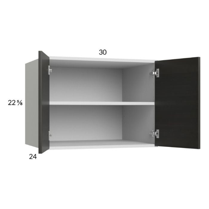 RTA Euro Cafe 30" x 22-5/8" x 24" Wall Cabinet with 1 Finished End Panel