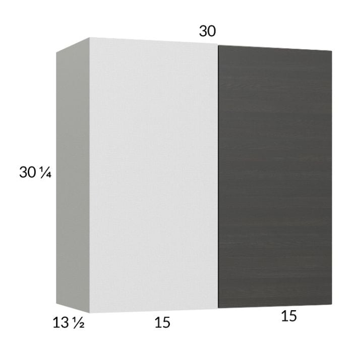 RTA Euro Cafe 30" x 30-1/4" Blind Corner Wall Cabinet