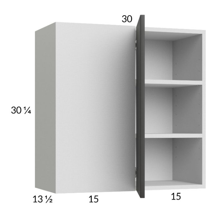 RTA Euro Cafe 30" x 30-1/4" Blind Corner Wall Cabinet