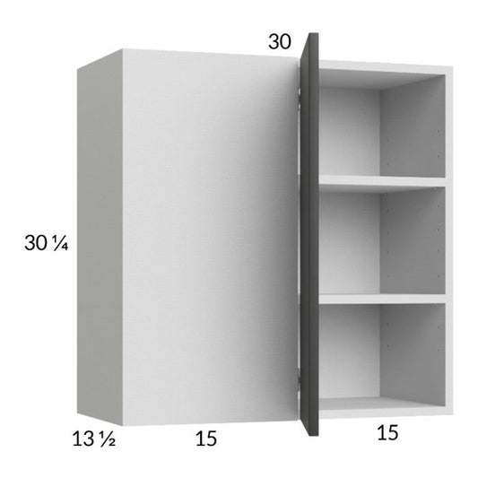 RTA Euro Cafe 30" x 30-1/4" Blind Corner Wall Cabinet