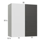 RTA Euro Cafe 30" x 35-1/4" Blind Corner Wall Cabinet with 1 Finished End Panel