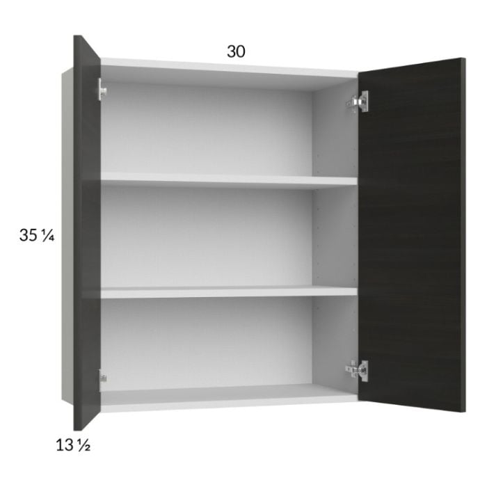 RTA Euro Cafe 30" x 35-1/4" Wall Cabinet with 2 Finished End Panels