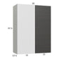 RTA Euro Cafe 30" x 40-1/4" Blind Corner Wall Cabinet with 1 Finished End Panel