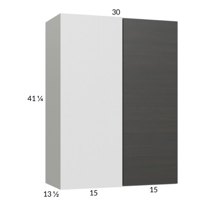 RTA Euro Cafe 30" x 40-1/4" Blind Corner Wall Cabinet with 2 Finished End Panels