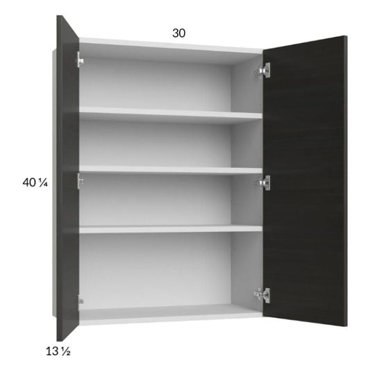 RTA Euro Cafe 30" x 40-1/4" Wall Cabinet with 1 Finished End Panel