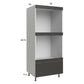RTA Euro Cafe 30" x 71-1/4" Double Oven Cabinet with 1 Drawer and 2 Finished End Panels