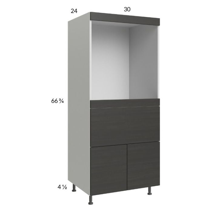 RTA Euro Cafe 30" x 71-1/4" Single Oven Cabinet with 1 Drawer and 2 Doors