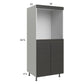 RTA Euro Cafe 30" x 71-1/4" Single Oven Cabinet with 2 Doors and 2 Finished End Panels