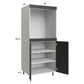 RTA Euro Cafe 30" x 71-1/4" Single Oven Cabinet with 2 Doors and 2 Finished End Panels