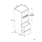 RTA Euro Cafe 30" x 71-1/4" Single Oven Cabinet with 2 Drawers