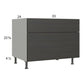 RTA Euro Cafe 33" 2-Drawer Desk Base Cabinet