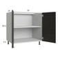 RTA Euro Cafe 33" Full Height Door Base Cabinet with 1 Finished End Panel
