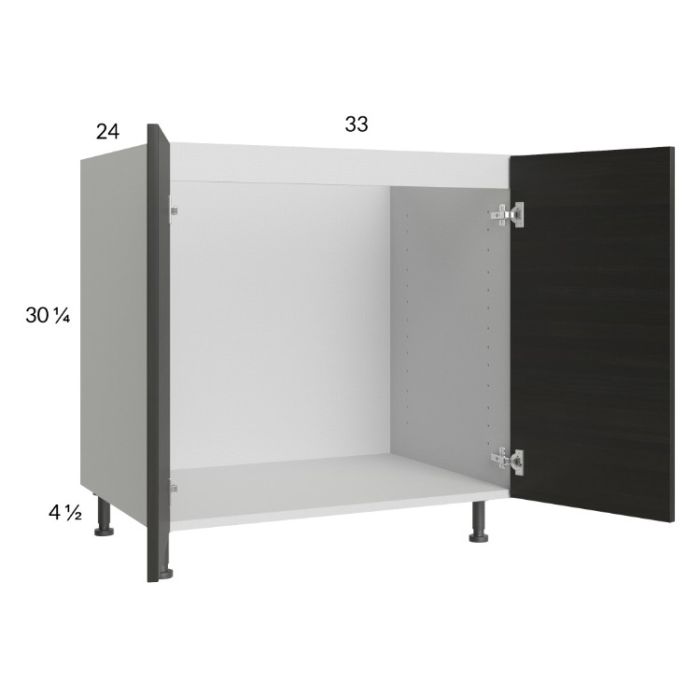 RTA Euro Cafe 33" Full Height Door Sink Base Cabinet
