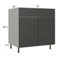 RTA Euro Cafe 33" Sink Base Cabinet