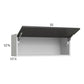 RTA Euro Cafe 33" x 12-5/8" Flip Up Door Wall Cabinet with 1 Finished End Panel