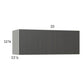 RTA Euro Cafe 33" x 12-5/8" Flip Up Door Wall Cabinet with 2 Finished End Panels