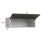 RTA Euro Cafe 33" x 12-5/8" x 24" Flip Up Door Wall Cabinet