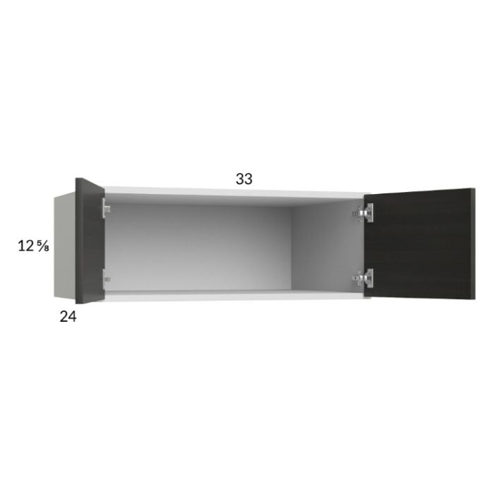 RTA Euro Cafe 33" x 12-5/8" x 24" Wall Cabinet with 2 Finished End Panels