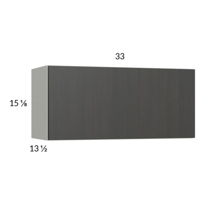 RTA Euro Cafe 33" x 15-1/8" Flip Up Door Wall Cabinet with 1 Finished End Panel