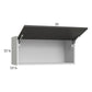 RTA Euro Cafe 33" x 15-1/8" Flip Up Door Wall Cabinet with 2 Finished End Panels
