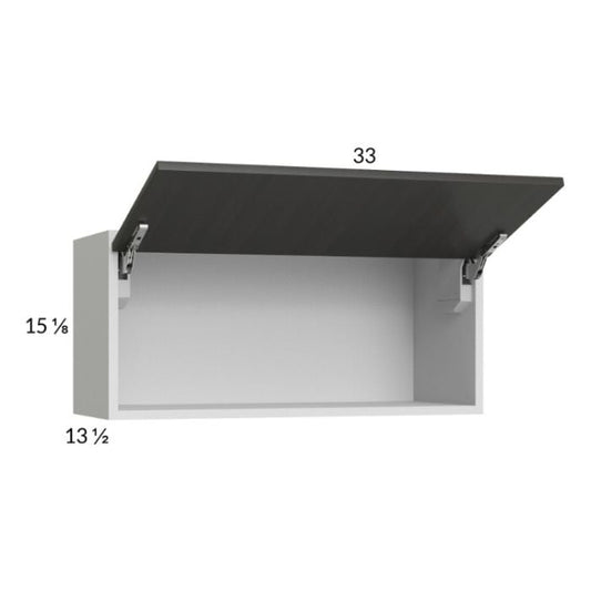 RTA Euro Cafe 33" x 15-1/8" Flip Up Door Wall Cabinet with 2 Finished End Panels
