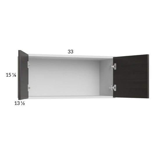RTA Euro Cafe 33" x 15-1/8" Wall Cabinet with 2 Finished End Panels