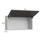 RTA Euro Cafe 33" x 17-5/8" Flip Up Door Wall Cabinet with 1 Finished End Panel