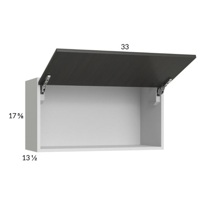 RTA Euro Cafe 33" x 17-5/8" Flip Up Door Wall Cabinet with 1 Finished End Panel