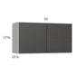 RTA Euro Cafe 33" x 17-5/8" Wall Cabinet