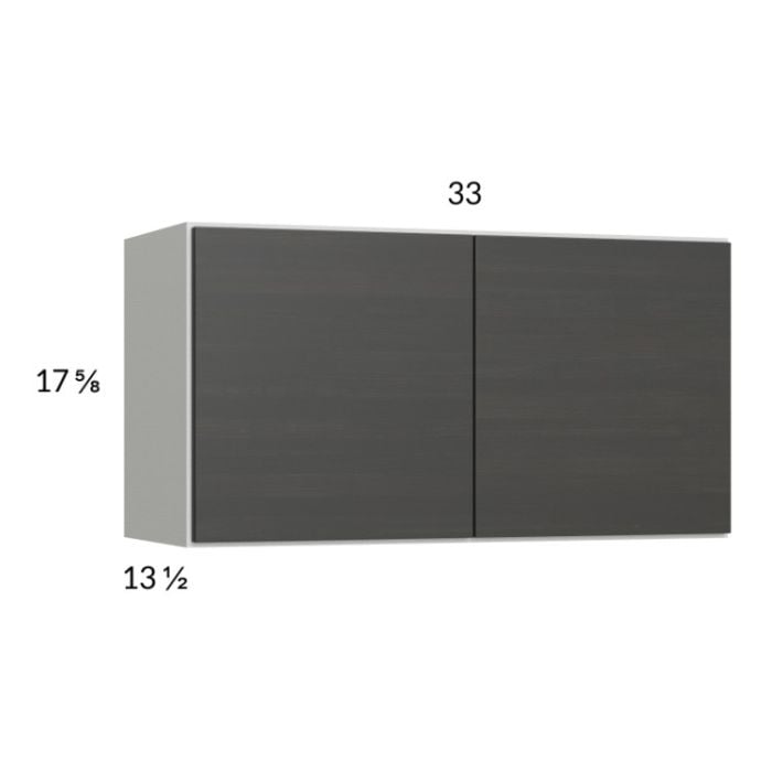 RTA Euro Cafe 33" x 17-5/8" Wall Cabinet with 2 Finished End Panels