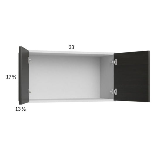 RTA Euro Cafe 33" x 17-5/8" Wall Cabinet with 2 Finished End Panels