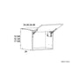 RTA Euro Cafe 33" x 17-5/8" x 24" Flip Up Door Wall Cabinet