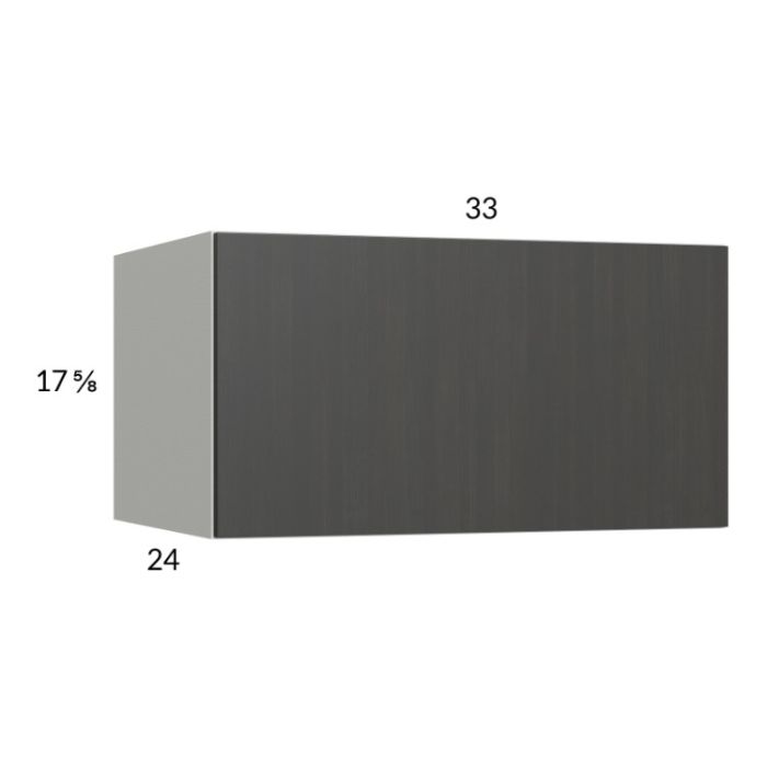 RTA Euro Cafe 33" x 17-5/8" x 24" Flip Up Door Wall Cabinet with 1 Finished End Panel