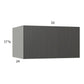RTA Euro Cafe 33" x 17-5/8" x 24" Flip Up Door Wall Cabinet with 2 Finished End Panels