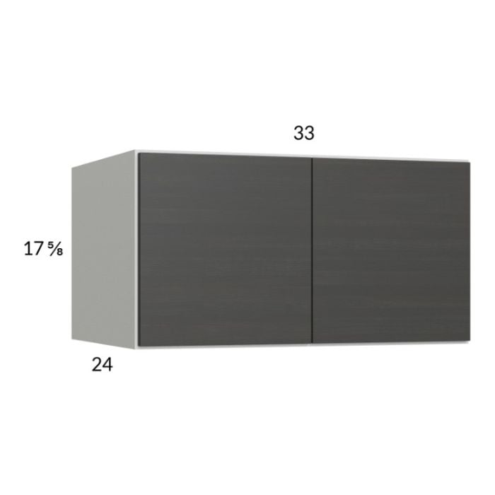 RTA Euro Cafe 33" x 17-5/8" x 24" Wall Cabinet with 1 Finished End Panel
