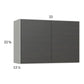 RTA Euro Cafe 33" x 22-5/8" Wall Cabinet with 1 Finished End Panel
