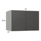 RTA Euro Cafe 33" x 22-5/8" x 24" Wall Cabinet