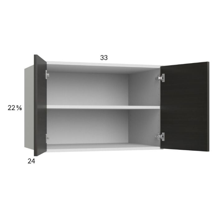 RTA Euro Cafe 33" x 22-5/8" x 24" Wall Cabinet with 2 Finished End Panels
