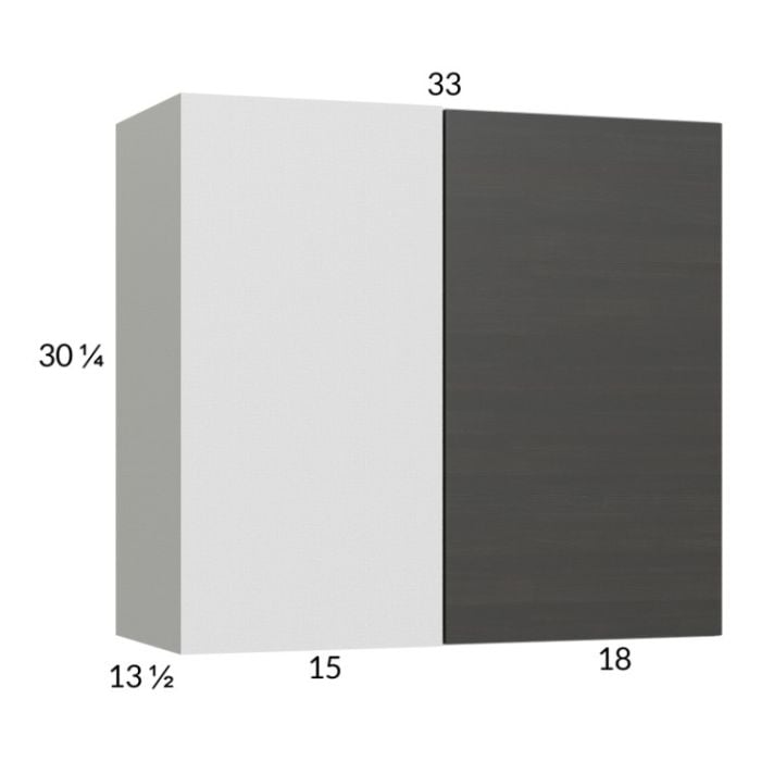 RTA Euro Cafe 33" x 30-1/4" Blind Corner Wall Cabinet