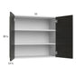 RTA Euro Cafe 33" x 30-1/4" Wall Cabinet with 2 Finished End Panels