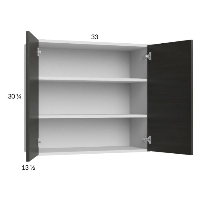 RTA Euro Cafe 33" x 30-1/4" Wall Cabinet with 2 Finished End Panels