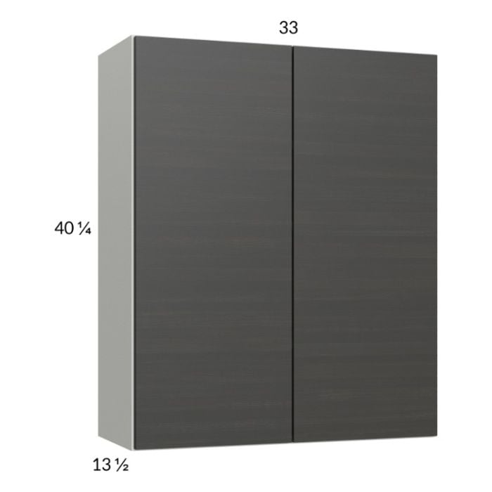 RTA Euro Cafe 33" x 40-1/4" Wall Cabinet with 1 Finished End Panel