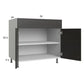RTA Euro Cafe 36" Base Cabinet with 1 Finished End Panel