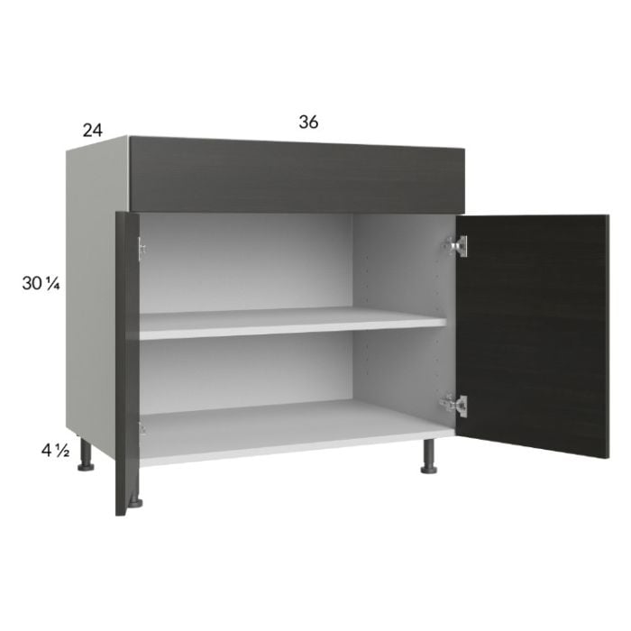 RTA Euro Cafe 36" Base Cabinet with 2 Finished End Panels
