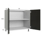 RTA Euro Cafe 36" Full Height Door Base Cabinet with 1 Finished End Panel
