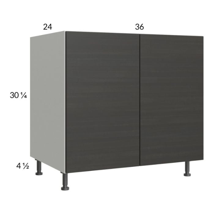 RTA Euro Cafe 36" Full Height Door Base Cabinet with 2 Finished End Panels