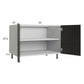 RTA Euro Cafe 36" Full Height Door Desk Base Cabinet