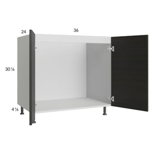 RTA Euro Cafe 36" Full Height Door Sink Base Cabinet